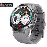 Ronin R-012 Rugged Smart Watch +1 Free Camouflage Grey Strap with Every Watch (Silver)