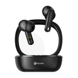Ronin R-540 | ENC | Digital Display | Dual Mic | IPX4 Water Resistant | Gaming Earbuds (Black)