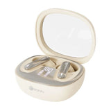 Ronin R-540 | ENC | Digital Display | Dual Mic | IPX4 Water Resistant | Gaming Earbuds (Cream)