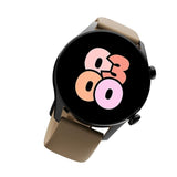 Ronin R-08 Always On Display Smart Watch +1 Free Black Strap with Every Watch (Black-Pale Brown)