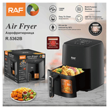 RAF 3L Oil Free Nonstick Cooker Electric Air Fryer (Black & White Random Color)