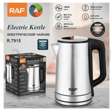RAF Electric Kettle R-7915 (2.3 Ltr) 1800 Watts Concealed Element - Steel Body 360 degree rotating Base - Imported