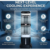 Saab Room Cooler SEC-786 Effiel Evaporative Air Cooler Ice chamber and Dust filter 25 Liters
