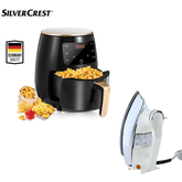 SILVER CREST 6L Oil Free Hot Air Fryer S-18 + Imported Deluxe Automatic Iron