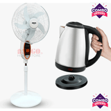 Sogo Rechargeable Floor Fan JPN-633 + Premium Electric Kettle