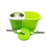 SPIN MOP - STAINLESS STEEL SPINNER WITH TWO MOP HEAD