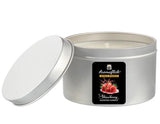 Strawberry Scented Candle in Silver Tin