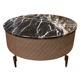 Round Tuffted Center Table (Available on Easy Installments)