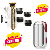 Kemei T99 Professional Hair Clipper + Sogo Rechargeable Light JPN-378