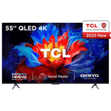 TCL 55-P8K 55" 4K QLED HDR Smart TV, 4K Ultra HD, Google TV with 144Hz Motion Clarity Pro and Onkyo 2.1 sound