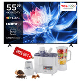 TCL 55T6D QLED TV 55 Inches Model 2025 + Westpoint 3 in 1 Juicer Maker and Blender