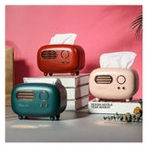 Radio Shape Table Paper Tissue Box (Mix/Random color)