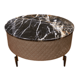 Round Tuffted Center Table (Available on Easy Installments)