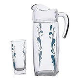 Luminarc Flame Sparkle Water Set Turq (Blue)