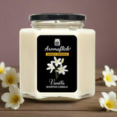 Vanilla Scented Candle in Hexagonal Jar