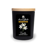 Vanilla Candle in Black Glass – Sweet, Stylish Scent