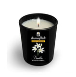 Vanilla Candle in Black Glass – Sweet, Stylish Scent