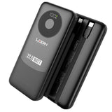 Login L-709 Voltra | 10000mAh 22.5W | Attached Cable PD & Lightning - Black