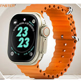 Faster NERV Watch Ultra - 2 Straps: Orange + Pink Silicon