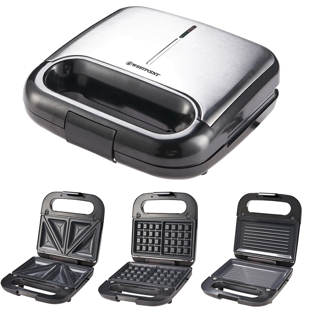 WestPoint Deluxe Sandwich Toaster 3 in 1 WF-6696