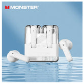 Lenovo Monster XKT12 Bluetooth 5.3 Gaming Earbuds - White