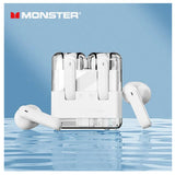 Lenovo Monster XKT12 Bluetooth 5.3 Gaming Earbuds - White