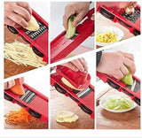 10 In 1 Mandoline Slicer Vegetable Grater, Cutter with Stainless Steel Blades