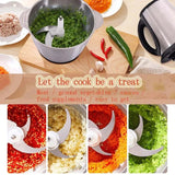 Multi Functional Quick Food Chopper Vegetable Chopper Meat Grinder with 2L Stain Steel Bowl