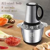 Multi Functional Quick Food Chopper Vegetable Chopper Meat Grinder with 2L Stain Steel Bowl