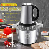 Multi Functional Quick Food Chopper Vegetable Chopper Meat Grinder with 2L Stain Steel Bowl