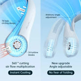 Neck Fan Portable Bladeless Fan Rechargeable 360° USB Cooling Fan