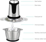 Meat Grinder Electric 3L Multifunctional Food Chopper with Sharp Blades and Stainless Steel Bowl Food Processor for Vegetables, Salsa and More