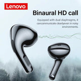 Lenovo LP40 TWS Wireless In-ear Bluetooth Earphone Headset Stereo Touch Control Headphone HD Call Earbuds -White and Black