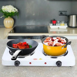 Electric Double Hot Plate Countertop Buffet Stove Heating Plate Indoor-Outdoor Stove 220V
