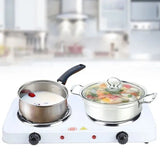 Electric Double Hot Plate Countertop Buffet Stove Heating Plate Indoor-Outdoor Stove 220V