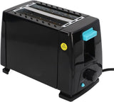 2 Slice Toaster, Extra Wide Slot 650 W, 6 Baking Mode Settings, Retro Stainless Steel Toaster with Removable Crumb Drawer