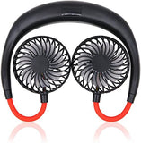 Durable and rechargeable portable hanging and foldable neck fan with 3 speeds and USB chargeable for Kitchen and sports