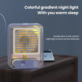 Portable Desktop Air Conditioner USB Mini Air Cooler Fan Water Cooling Fan with 3 Speed Spray Humidifier Purifier for Car Home