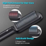 HQT-909 Hair Straightener Ceramic Heated Hair Brush