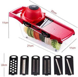 10 In 1 Mandoline Slicer Vegetable Grater, Cutter with Stainless Steel Blades