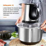 3L Meat Grinder Stainless Steel electric cooking machine Multipurpose