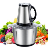 AGCO and LOVA Imported Stainless Steel Electric Kitchen Meat Grinder, Chopper + Food Processor Machine With Handle -AL-1969