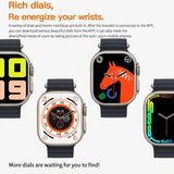 T800 Ultra Smartwatch Wireless Charging Bluetooth Call Watch For Men Women IP67 Waterproof Heart Rate Sleep Monitoring Smart Watch 1.99-Inches HD Screen