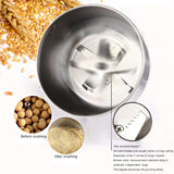 300ML Electric Coffee Beans Grinder Herb Grain Spices Mill Medicine Wheat Mixer Stainless Steel Dry Food Grinder Miller Machine