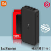 Xiaomi Mi Redmi Power Bank 20000mAh - 18W Fast Charge Dual USB Output