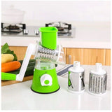 NEW 3 in 1 Vegetable Mandoline Slicer Swift Rotary Drum Grater