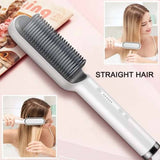 HQT-909 Hair Straightener Ceramic Heated Hair Brush
