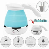 Electric kettle 600ml Folding Silicone Water Electric Kettle Camping Travel Tea Coffee Kettle