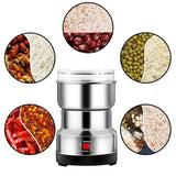 Electric Coffee Bean Grinder Grinding Milling Bean Nut Spice Grinder Matte Stainless Blender