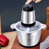 Stainless Steel Electric Meat Grinder 500 Power 2L Capacity Food Chopper